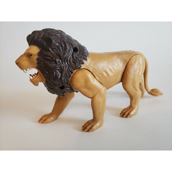 Lion toy, king of the Jungle Adjustable  Figure 6" x 5 in. W/ Retractable Mouth - Picture 4 of 12